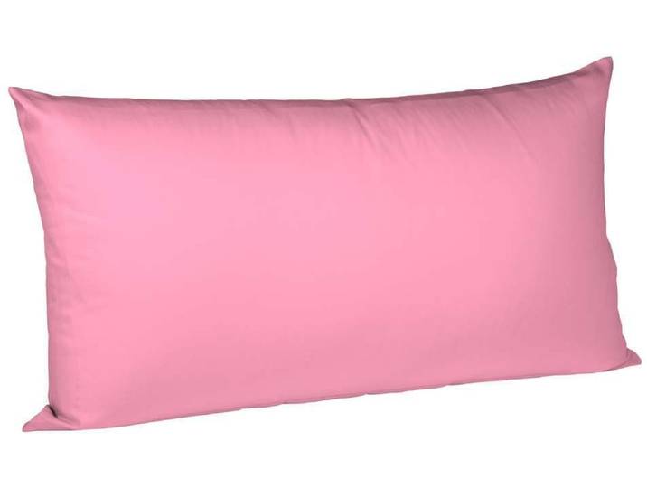 Kissenbezug FLEURESSE Colours Mako Satin, 100% Baumwolle, mit Reissverschluss , pink, B:40cm L:80cm, Mako-Satin, Mako-Satin, Kissenbezüge, Kissenbezug, Mako Satin, glänzend, glatt, Premium Qualität