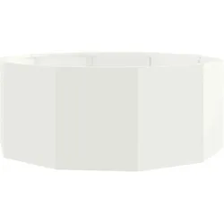 vidaXL Pflanzkübel Weiß 90 x 90 x 35 cm Stahl