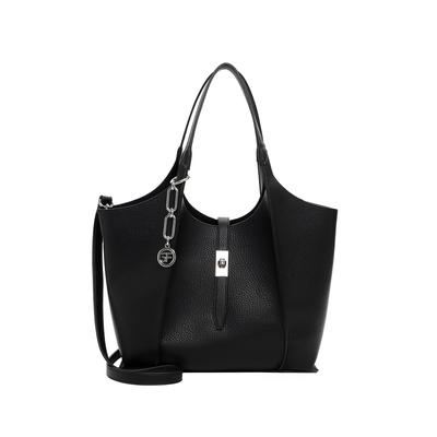 Shopper SURI FREY "Shopper SFY Daggy", Damen, Gr. B/H/T: 40cm x 27cm x 13cm 0, schwarz (schwarz 100), Polyester, Taschen Shopper