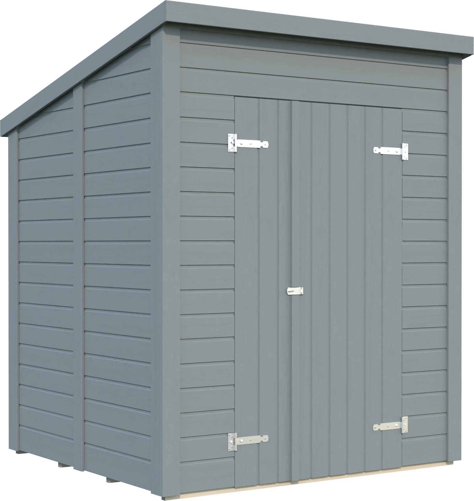 Gartenhaus Palmako Leif 3 m² inkl. Fußboden 189 x 186 cm hellgrau