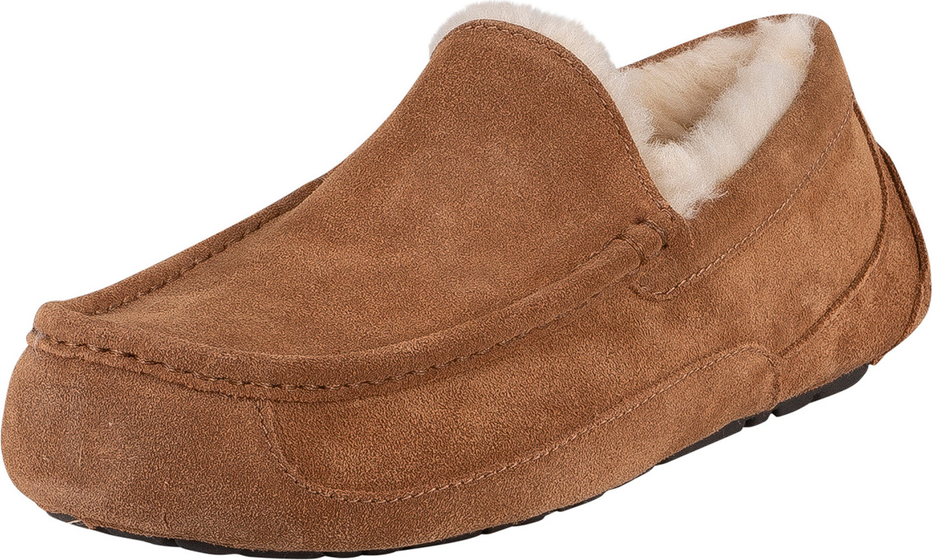 UGG Ascot Wildleder Hausschuhe, Beige 48.5 EU