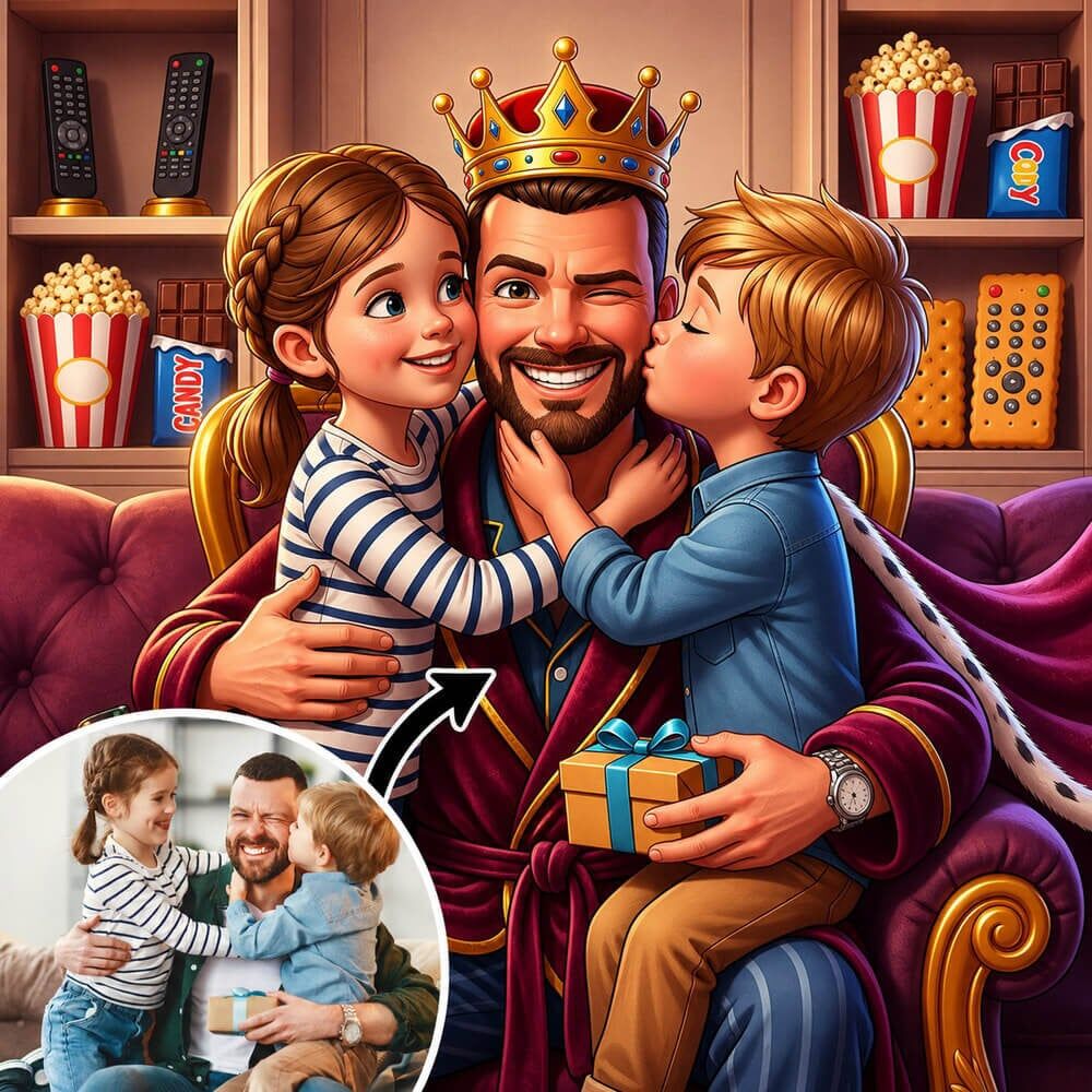 Ocadeau Cadeaux papa roi du canapé