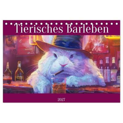 Tierisches Barleben (Tischkalender 2027 DIN A5 quer), CALVENDO Monatskalender