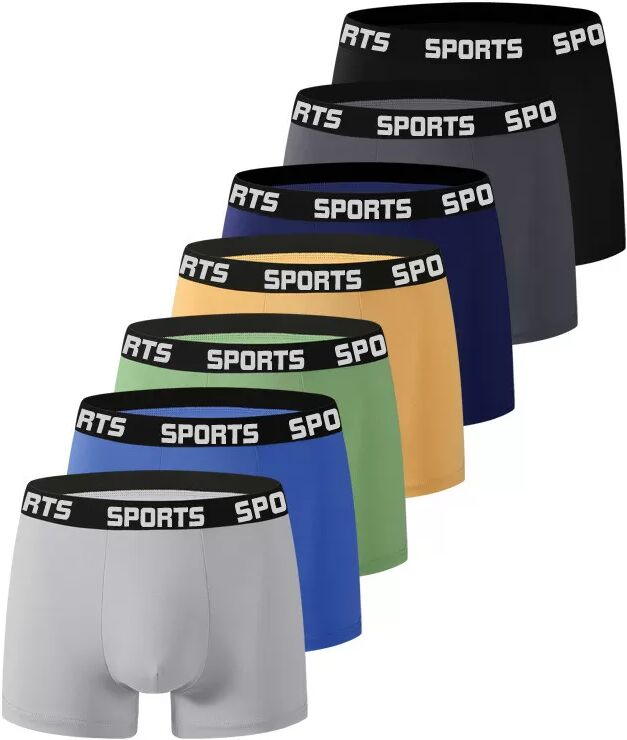 INF Boxershorts für Herren, sichere und stützende Passform S Mehrfarbig 7er-Packung
