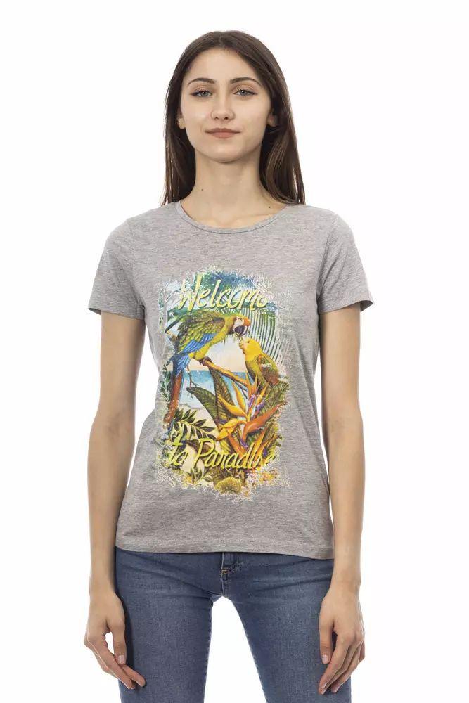 Papagei Grafik T-Shirt Kurzarm Lässiges Oberteil