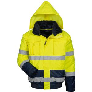 elysee Arbeitsjacke SIEGFRIED Pilotenjacke 23558-4, Warnschutzjacke, signalgelb, wasserdicht, Gr. XXL