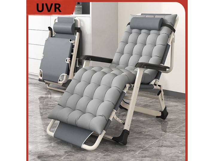 UVR-Chaise Inclinable Pliable avec Dossier Réglable, Fauteuil de Plage, Bureau, Déjeuner, Extérieur, Maison, Ordinateur, délégations, Lit