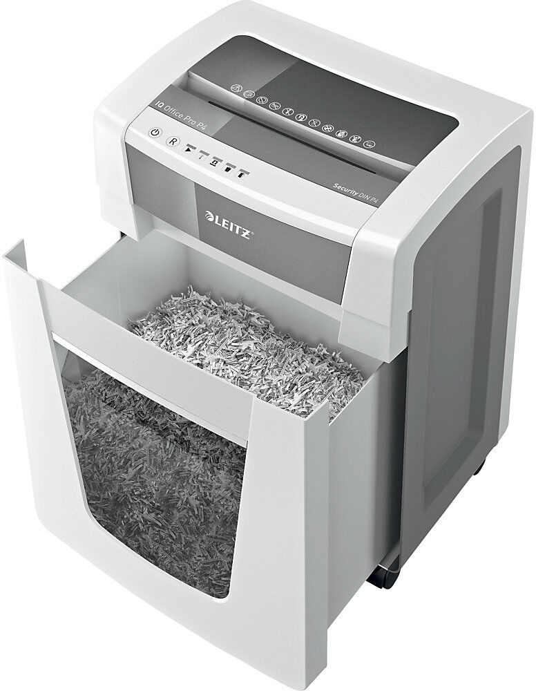 Aktenvernichter IQ OFFICE PRO, Partikel, 20 Blatt, Auffangvolumen 30 l Leitz