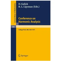 Conference on Harmonic Analysis, Fachbücher von D Gulick, D Lipsman