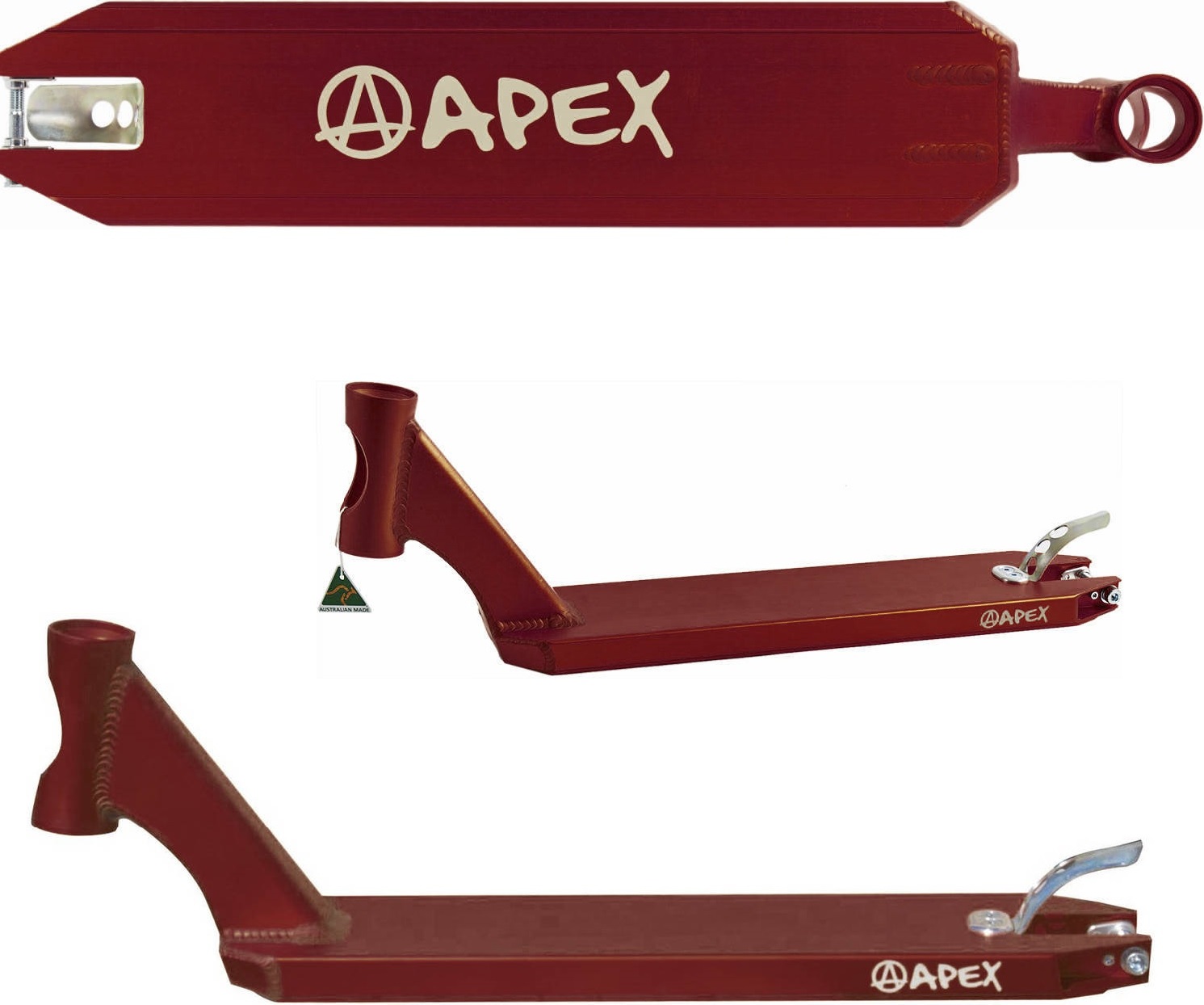Apex Pro Stunt-Scooter Deck 600 (51cm) rot