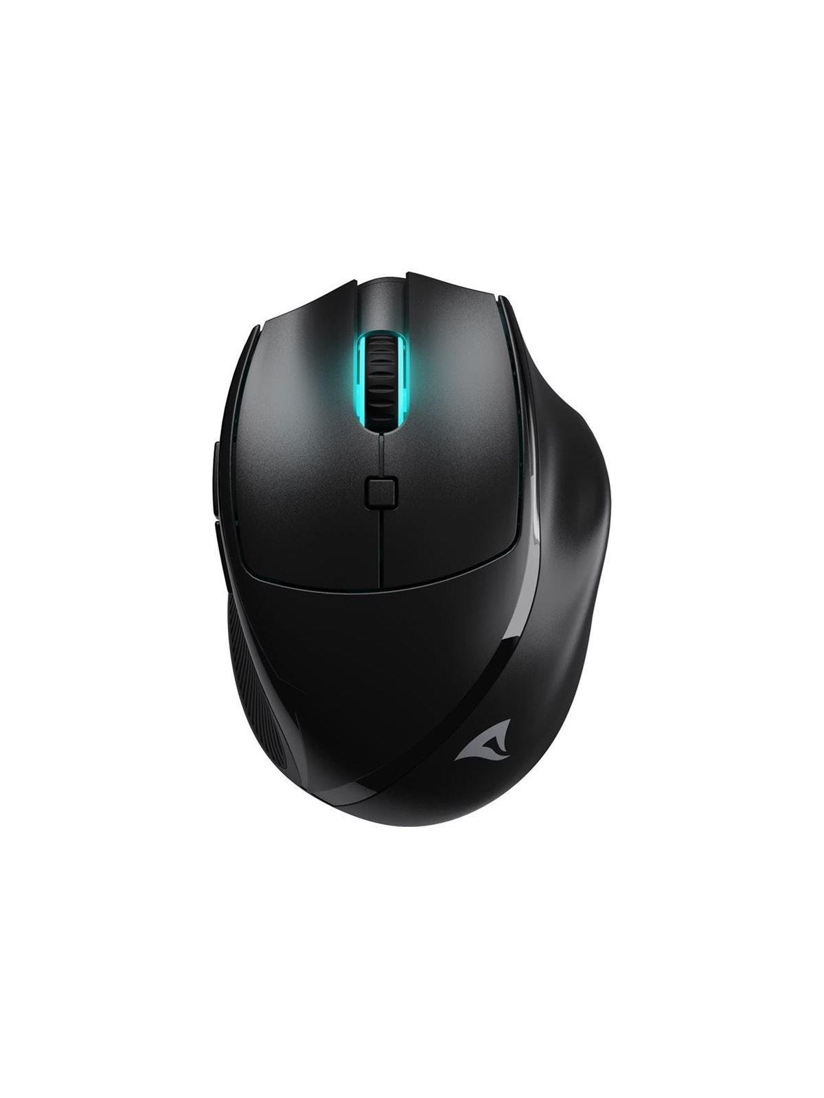 Sharkoon OfficePal M25W - mouse - 2.4 GHz USB - black - Maus (Schwarz)