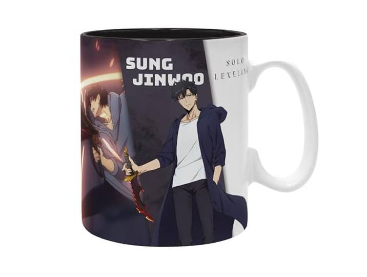 ABYSTYLE Solo Leveling Jinwoo & Igris Indifférent Mug multicolore Céramique