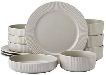 Pfaltzgraff Tranquility 12-Piece Dinnerware Set, Service for 4, Cream
