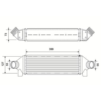 VALEO Ladeluftkühler 881554 für Ford
