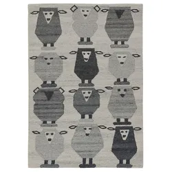 HANDTUFTTEPPICH Natur Kids - Kinderteppich mit Schafdesign 160 x 230 cm