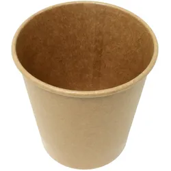 emissimo Pappbehälter Kraft 225 ml - Typ: Pappbehälter - Kapazität: 225 ml (8 oz)  500 Stück