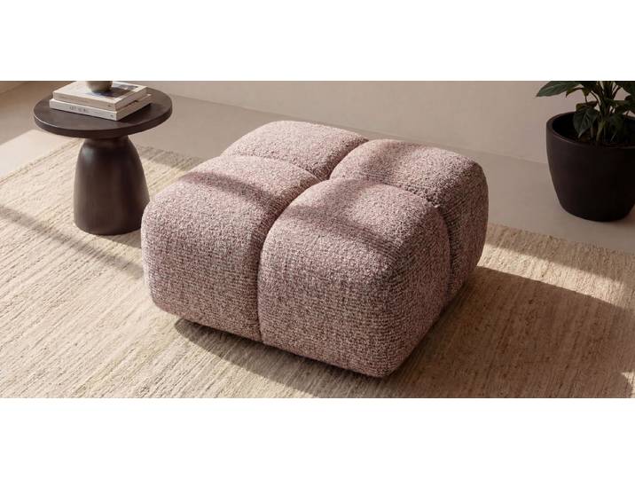 Kaiser Möbel Hocker für Wohnzimmer, Stoff Puente, Averro (Hocker), Design im Bubble-Stil,Perfekte Ergänzung zur Averro-Kollektion