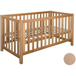 Schwarzwald Massivholz »Lina« Babybett 70x140 cm / Buche weiss