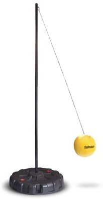 Hathaway Tetherball Set with Fillable Base - Black/Yellow