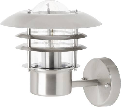 Brilliant Terrence 45781/82 Außenwandleuchte LED E27 60W Edelstahl