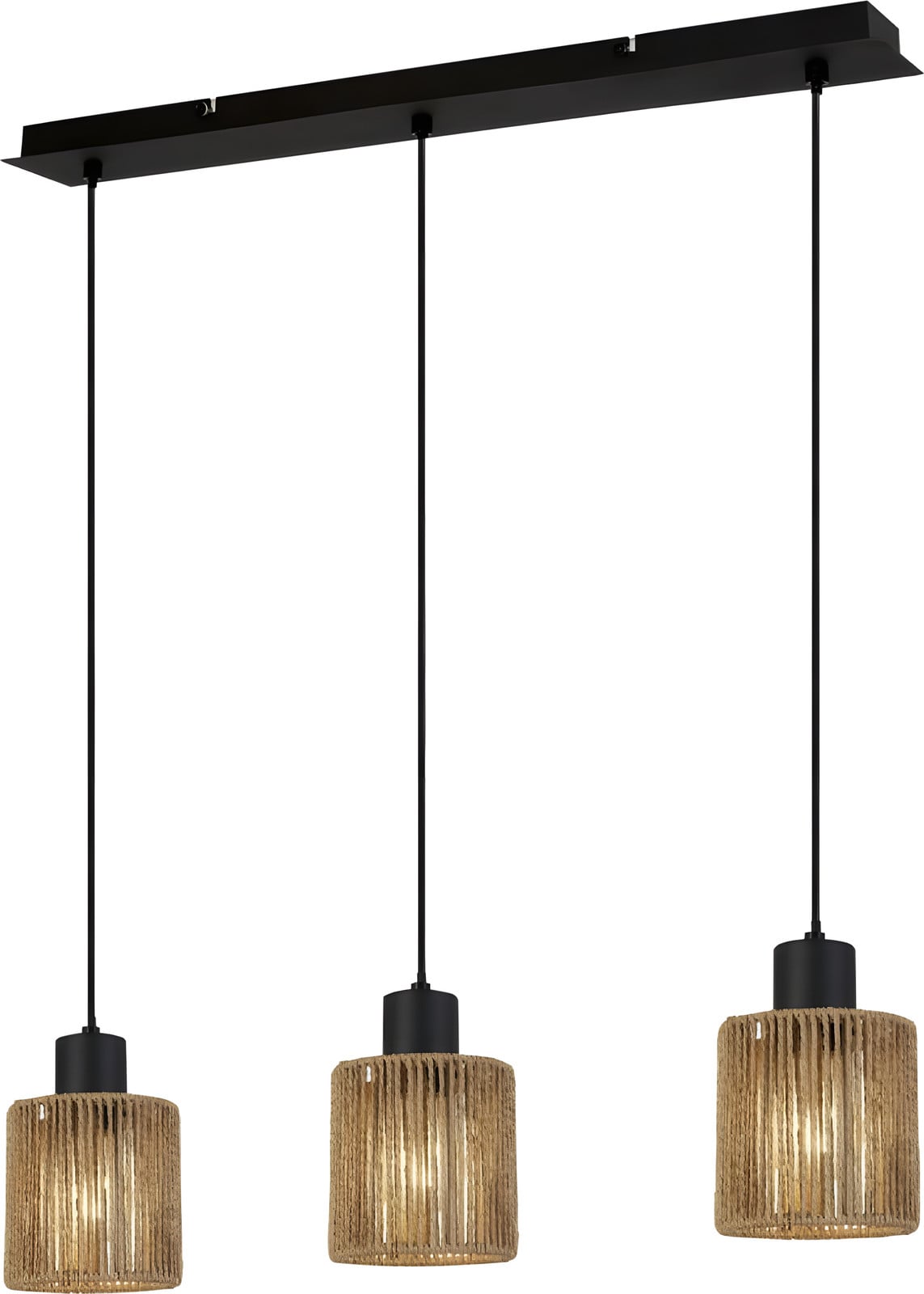 Toolight Hanglamp APP1821-3CP Nature Black