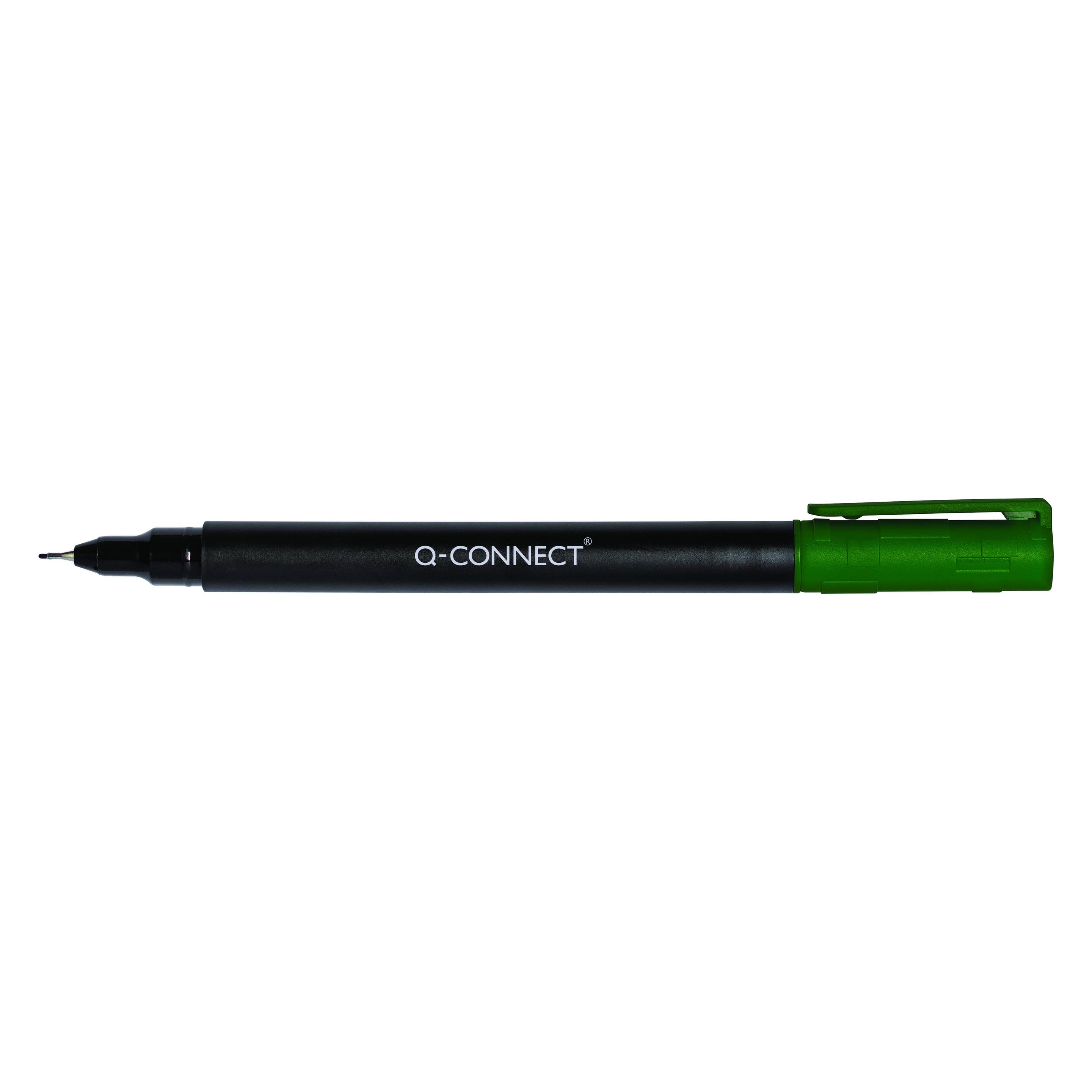 Q-Connect CD/DVD-Marker, S, 0,4 mm (Strich), grün (47273802)