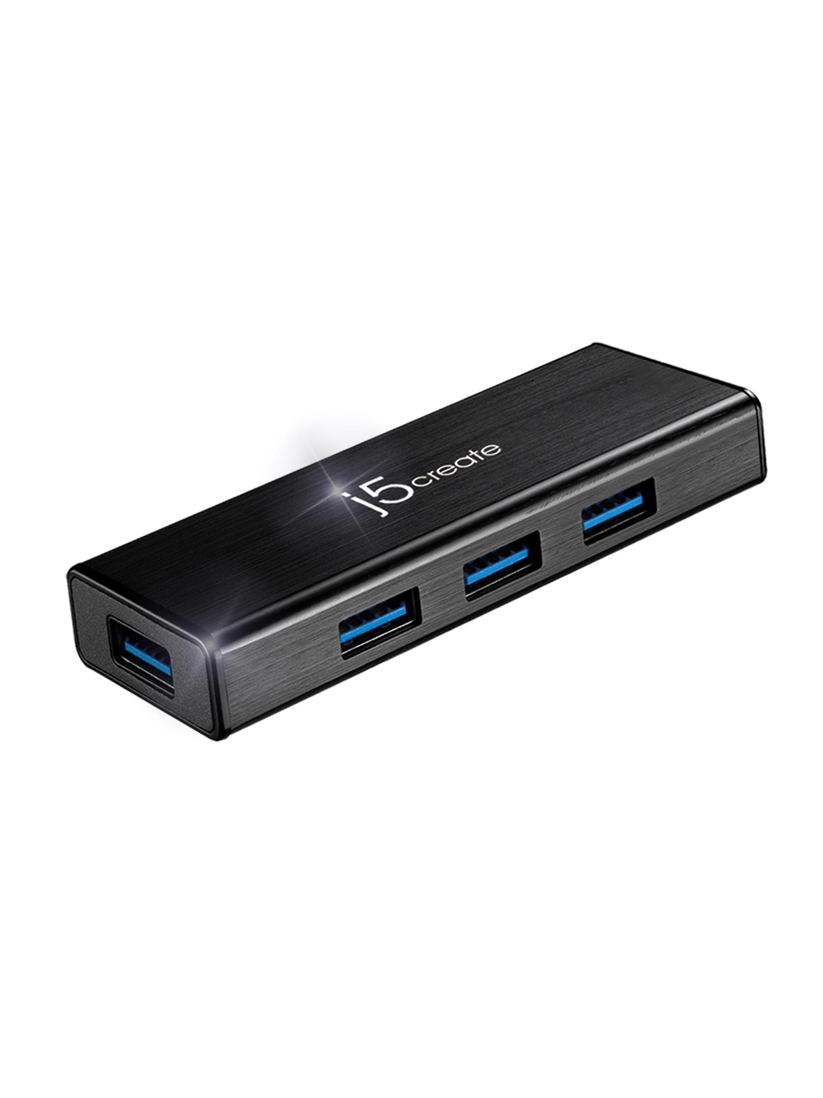 j5create 4-Port USB3.0 Mini Hub USB-Hubs - USB 3.0 - 4 - Schwarz