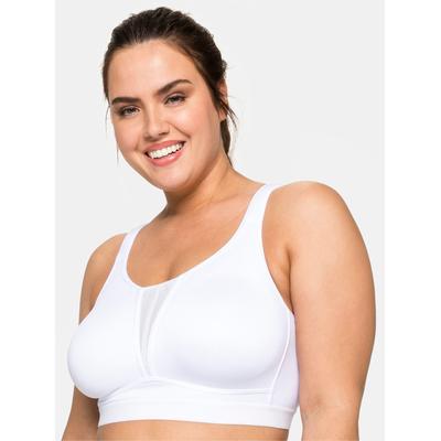 Sport-BH SHEEGO, Damen, Gr. 105, Cup B, weiß, 90% Polyester, 10% Elasthan, BHs Sport-BH