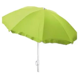 Lex Sonnenschirm knickbar Ø 1,8 m Garten Balkon Strand Schirm UV30+ lime-grün : Lime-grün