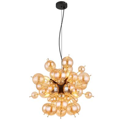 GLOBO LIGHTING Hängeleuchte "UDO", schwarz, 1 Stk., Leuchten, Hängelampe/Pendelleuchte/Esszimmer/Wohnzimmer/Esstisch, Hängeleuchte