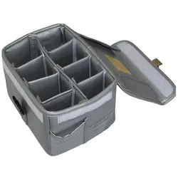 Vlitex Akku Sicherheitsbox L, Batterie Zubehör, Grau