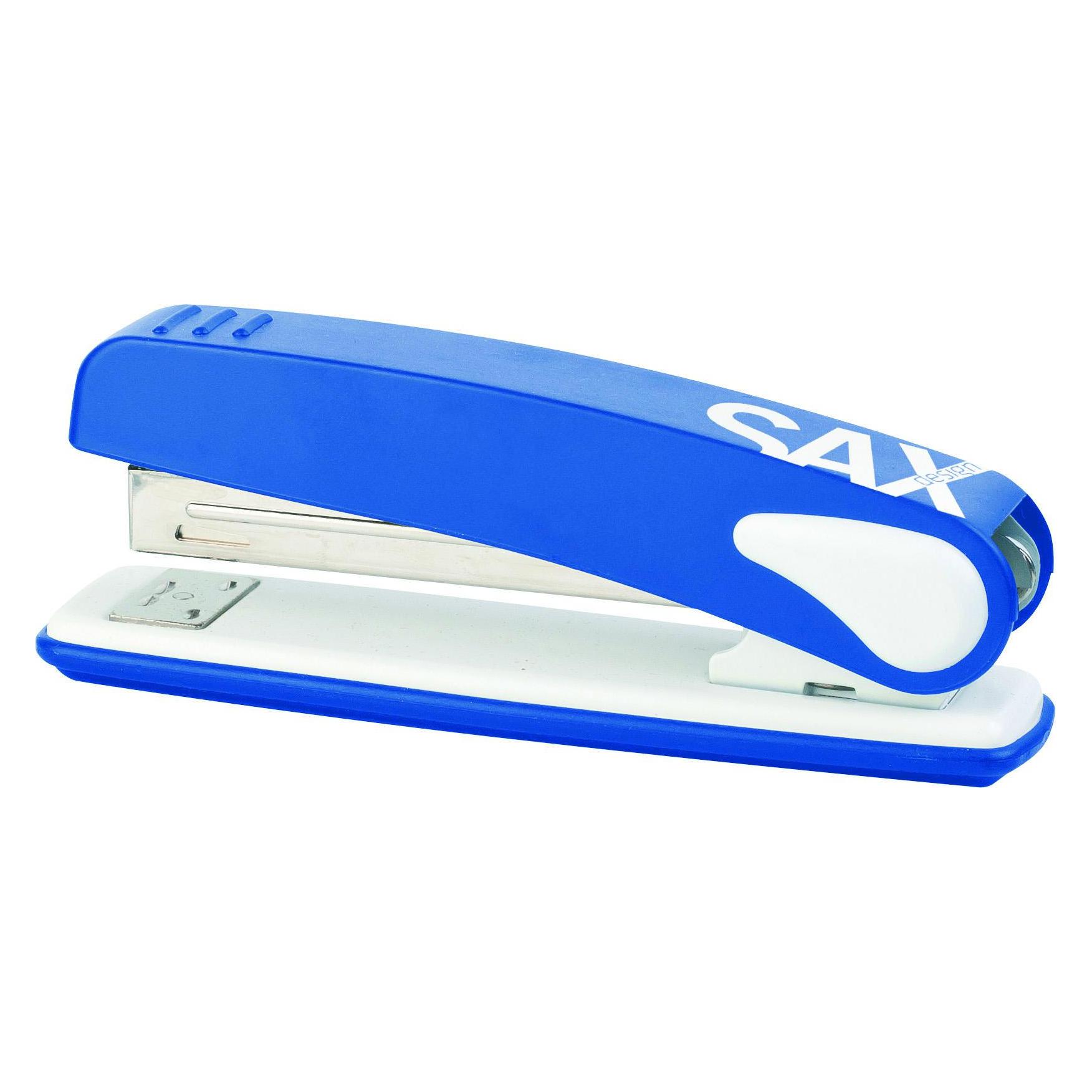 SAX SAX-Hefter Saxdesign 249 Paperbox-Hefter für bis zu 25 Karten, blau (25 Blätter) (ISAXD249-01)