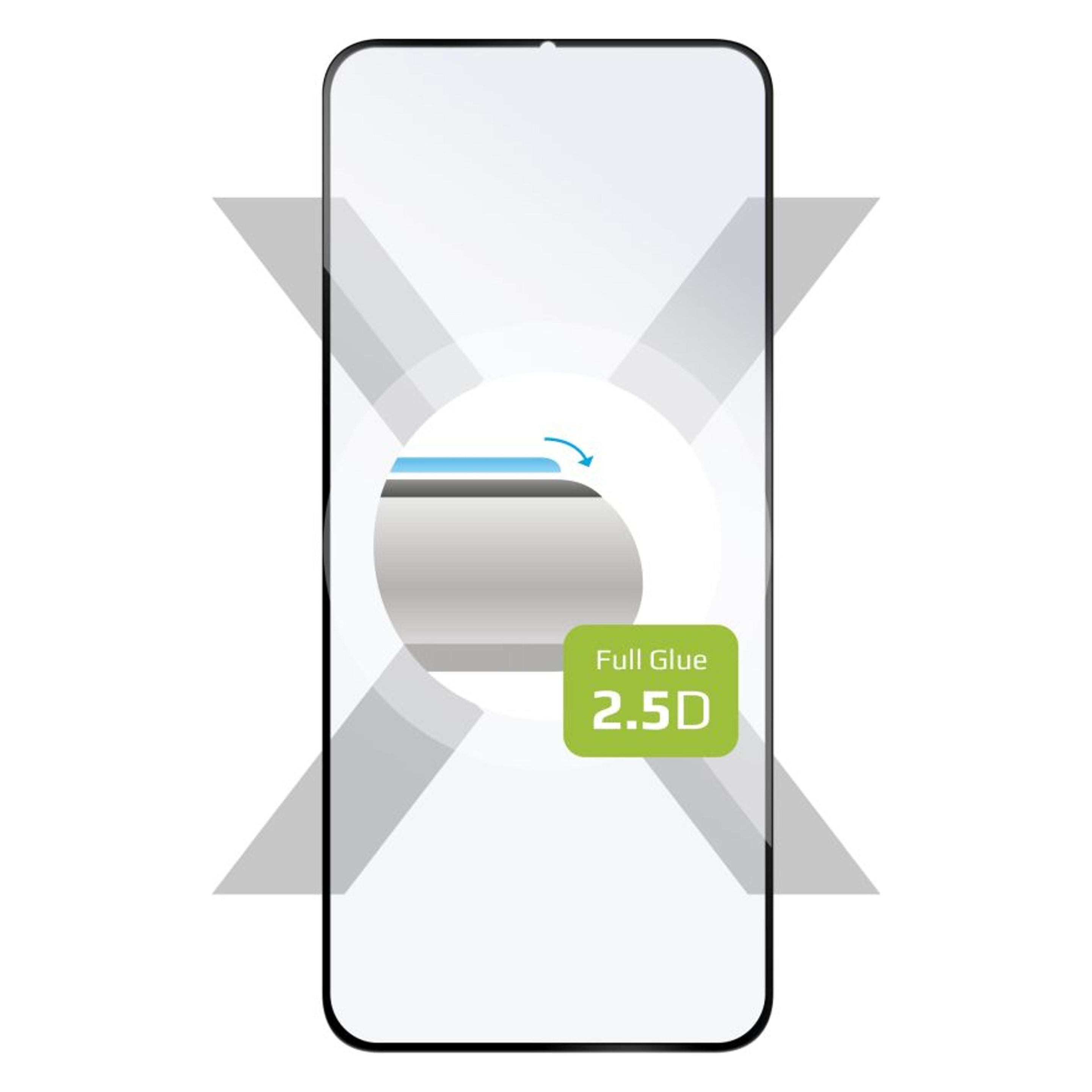 Fixed Schutzglas Full-Cover für Honor X6b / Verklebung über das gesamte Display / Schwarz (1 Stk., Honor X6) (FIXGFA-1413-BK)