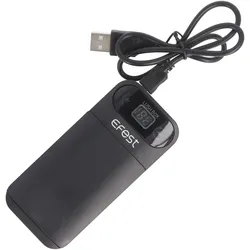 Efest Powerbank und 18650 Li-ion Ladegerät für 18650 3,6V -3,7V Lithium Ionen Akkus, ohne Akkus (2 Stk., 18650, Ladegerät inkl. Akku), Akku Ladegerät