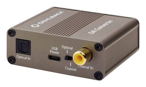 Oehlbach D1C6035 Cinch / Koaxial / Toslink / USB-C Audio Adapter [2x Digital-Audio (koaxial), Digital-Audio (optisch), USB-C
