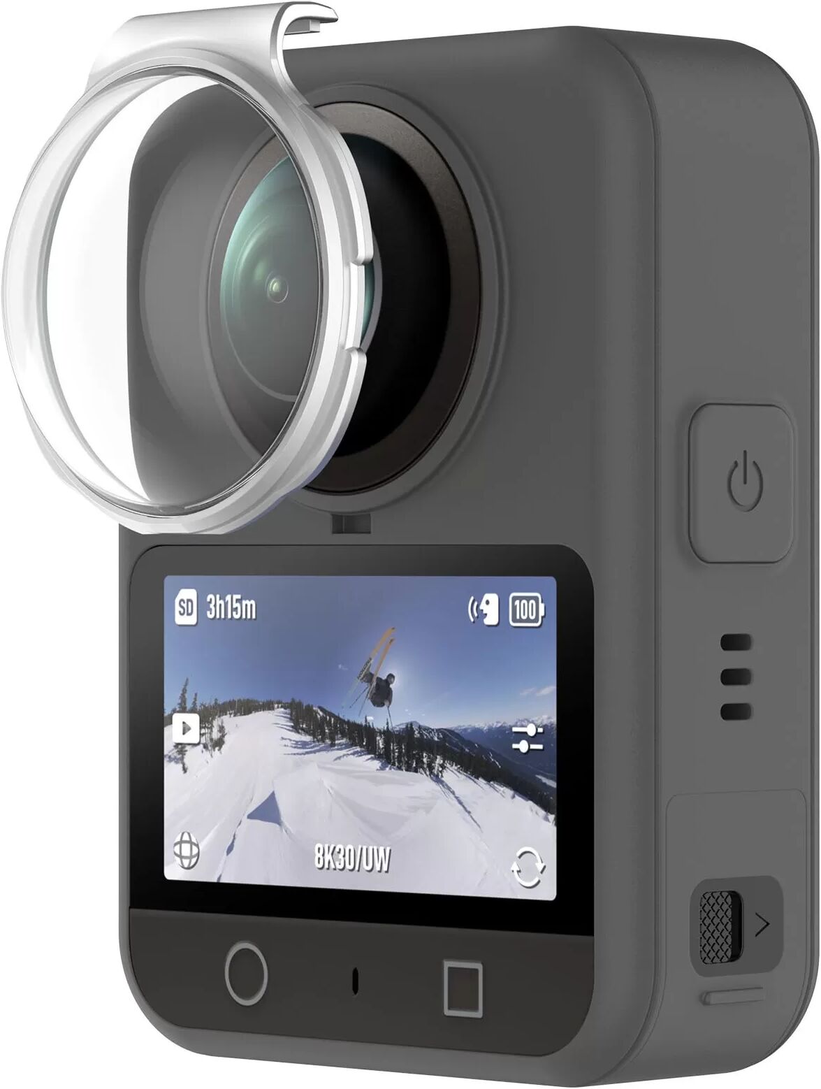 INF DJI Osmo 360 Kamera Objektivschutz – Optische Schutzglasabdeckung Silber