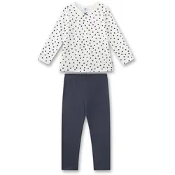 Schlafanzug Herzen Pyjama Kids lang Mädchen Pyjama