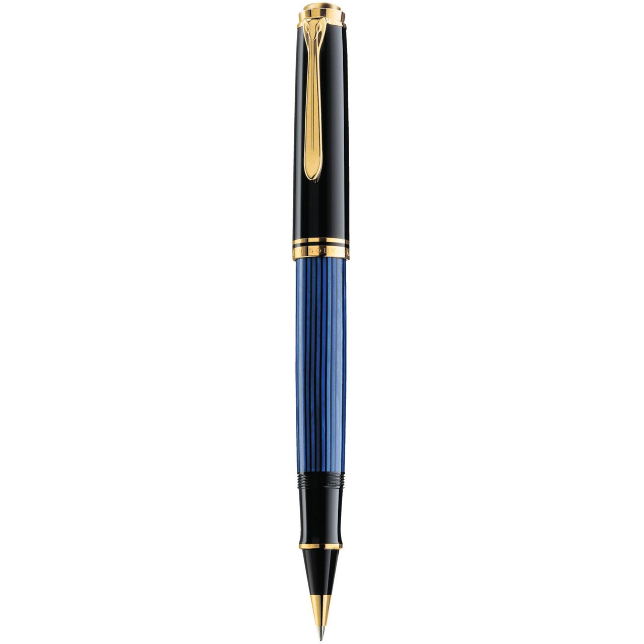 Pelikan Souverän R800 Tintenroller schwarz/blau/gold 0,5 mm, Schreibfarbe: schwarz, 1 St.