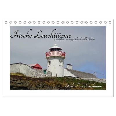 Irische Leuchttürme - Leuchtfeuer entlang Irlands wilder Küste (Tischkalender 2027 DIN A5 quer), CALVENDO Monatskalender