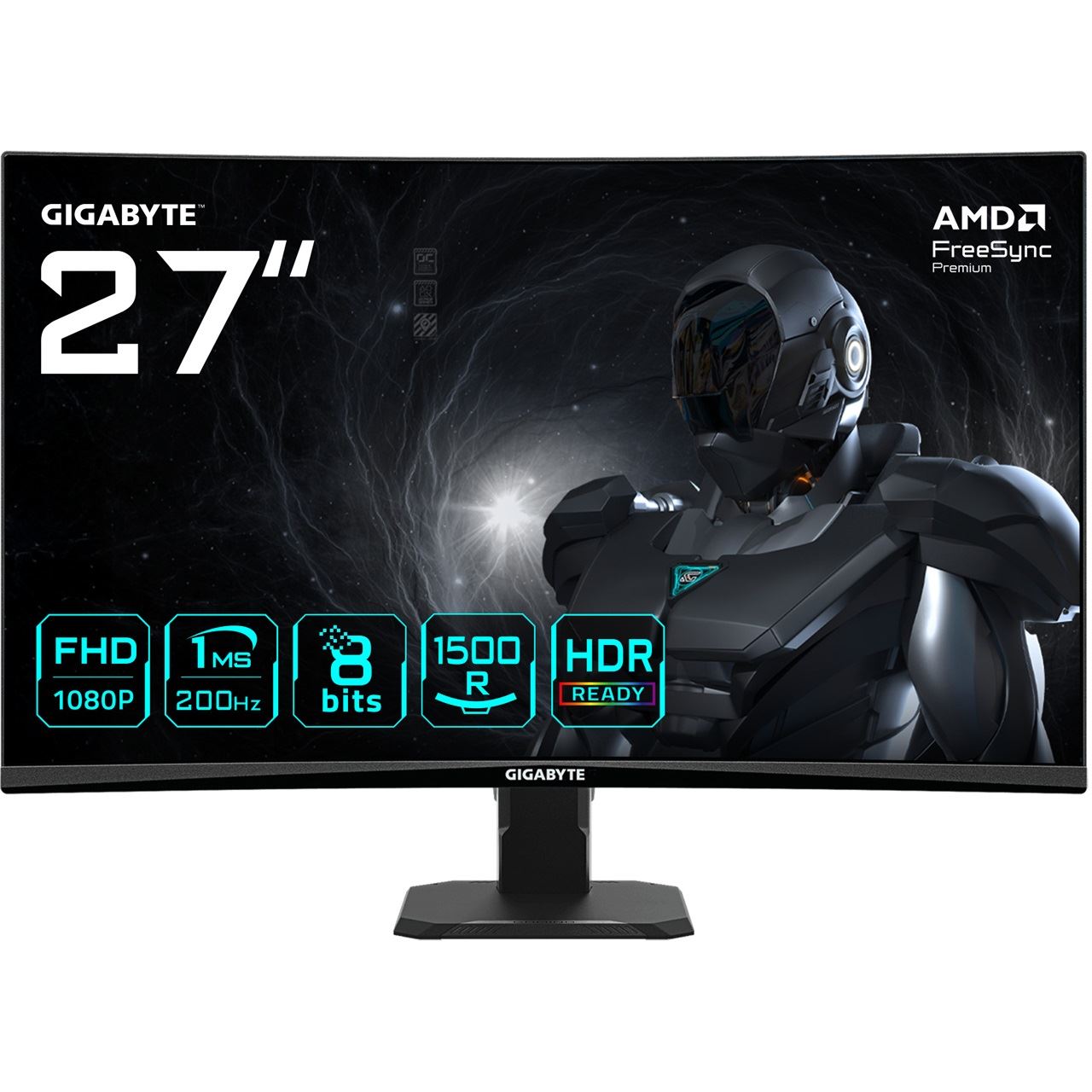 27" (68,58cm) Gigabyte Gaming GS27FCA schwarz 1920x1080 1xDisplayPort 1.4 / 2xHDMI 2.0