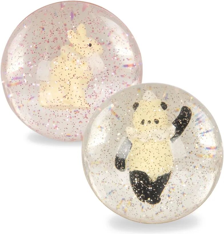 Konges Sløjd Balles rebondissantes Bunny/Panda - Set de 2 Blanc taille unique