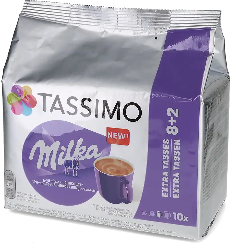 Milka   Chocolademelk - 10 capsules voor Tassimo