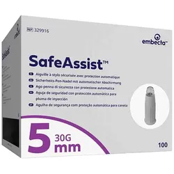 Safe Assist Pen-Nadeln 0,30x5 mm 30 G 100 St Kanüle