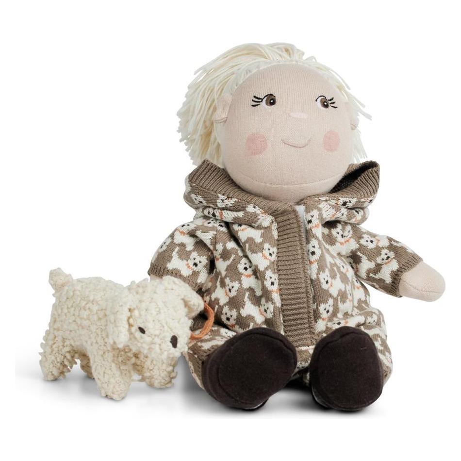 Smallstuff Doll clothing, sweat suit with AO dogs, shoes and dog - (40010-45) (40010-45)