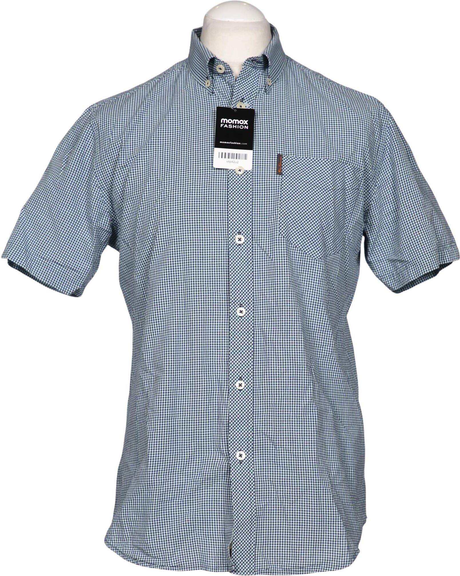 Ben Sherman Herren Hemd, Hellblau, Gr. M, Baumwolle - Second Hand