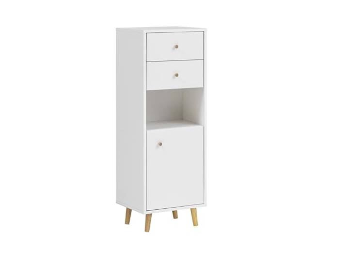 Schildmeyer Bjarne 158501 Buffet Haut\, Blanc Mat\, 40\,3 x 33 x 113\,4 cm