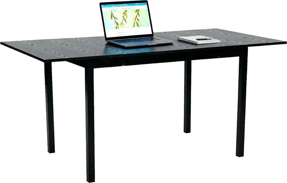 Meuble Cosy Uitschuibaar Bureau - Industrieel Design - Zwart