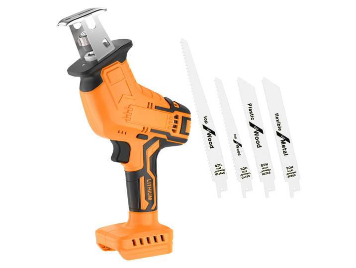 Scie alternative sans fil pour batterie DEWALT 18V, scie électrique portable avec 4 lames pour couper le métal, le bois, les tuyaux en PVC, outil électrique