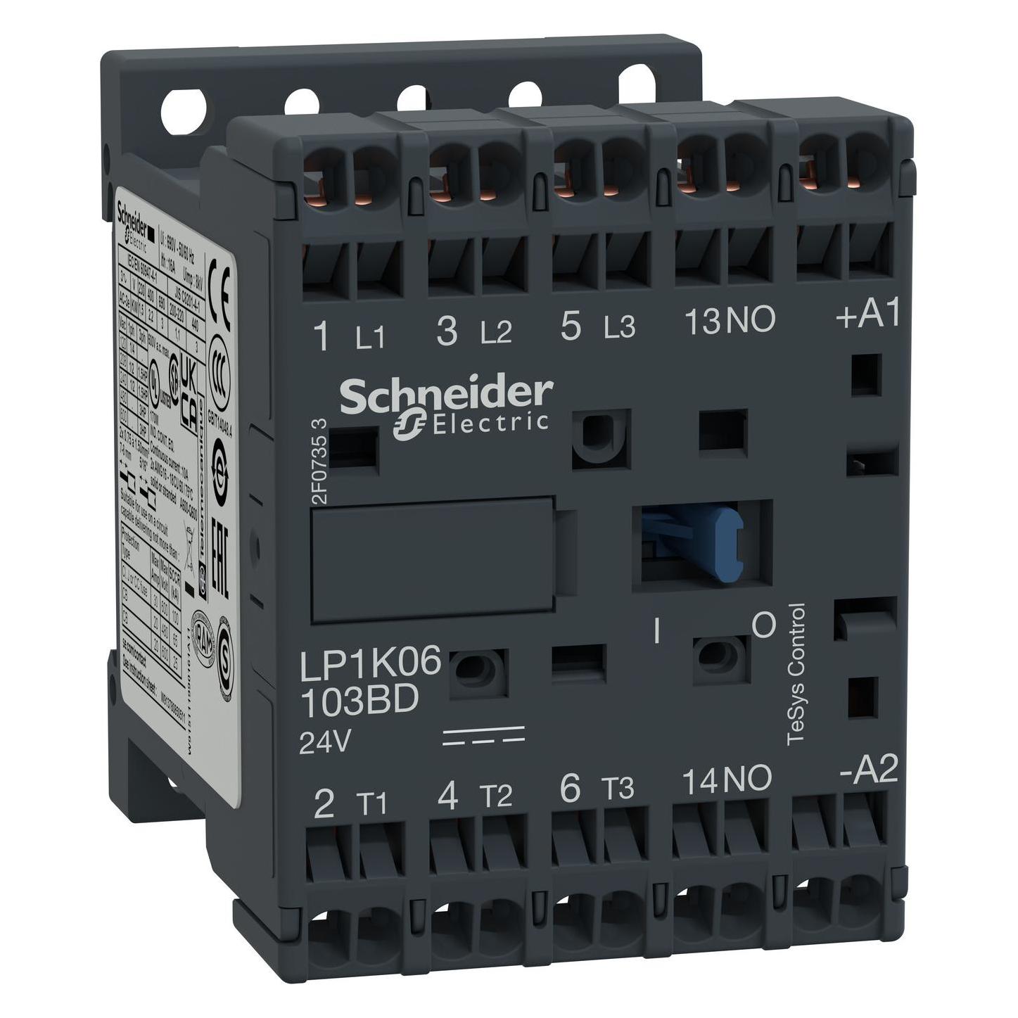 Schneider Electric Schütz 24VDC 2,2kW (LP1K06103BD)