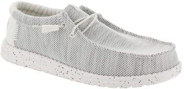 Hey Dude Wally Stretch Sox - Mens 8 Grey Oxford Shoes Medium